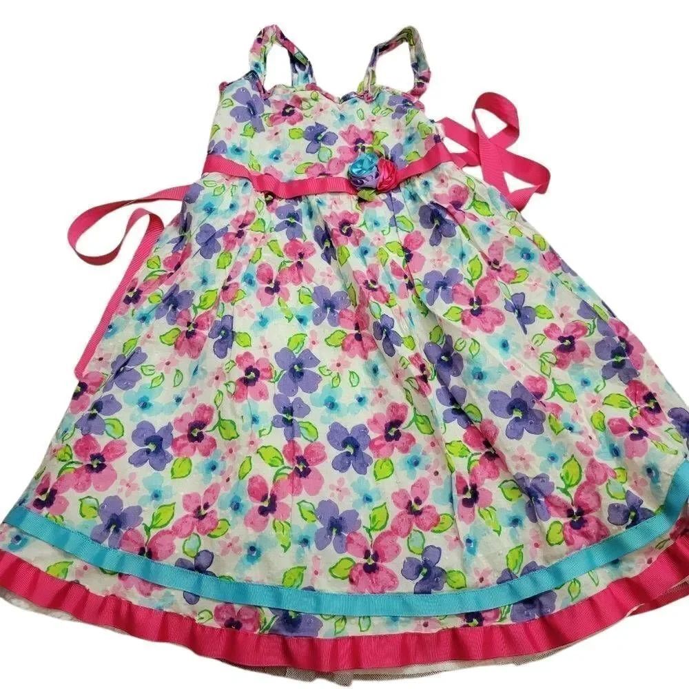 Youngland floral dress 6X